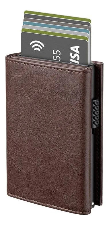 Billetera Con Tarjetero Rfid Antirrobo Premium Con Monedero