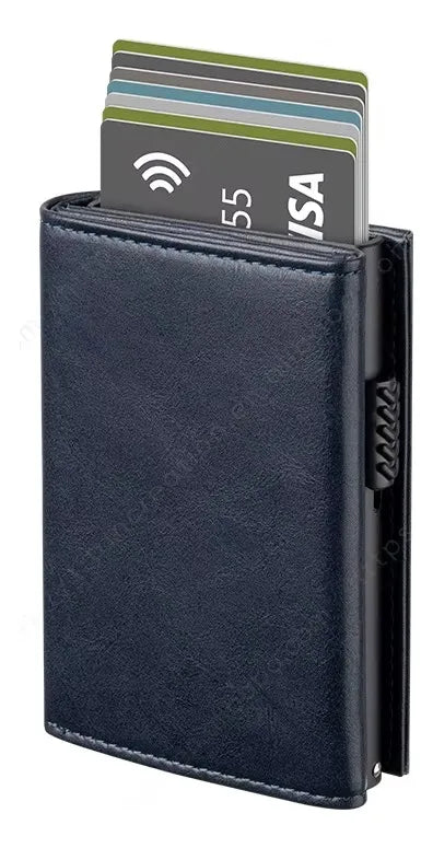 Billetera Con Tarjetero Rfid Antirrobo Premium Con Monedero