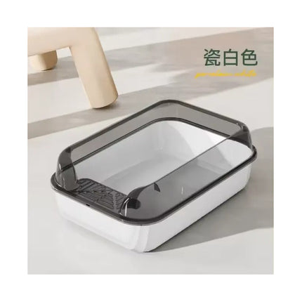 Arenero Baño Bandeja Sanitaria Semicerrado Grande Para Gatos