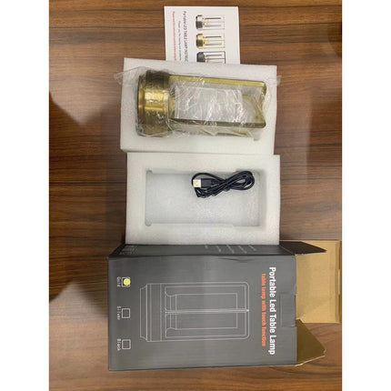 Lampara De Mesa Usb Portatil Recargable Inálambrica De Farol