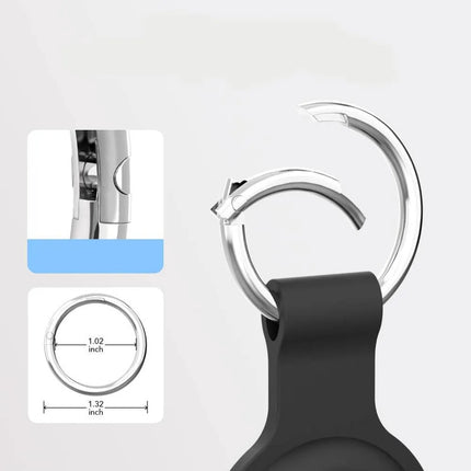 Llavero Funda Protectora De Silicona Porta Airtag Azul