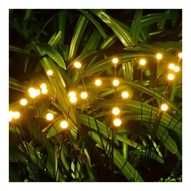 Luz Solar Led Bombitas Artificial Con Estaca Jardín Navidad