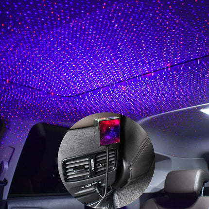 Luz Led Interior De Auto Usb Techo Azul Y Rojo Luz Led Casa Negro Azul Y Rojo