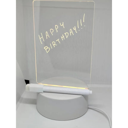 Pizarra Cartel Luminoso Led Rectangular Escribir Dibujar Blanco