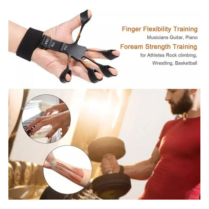 Ejercitador De Dedos Flex Grip Hand Grip, Anti Artritis X2 Negro