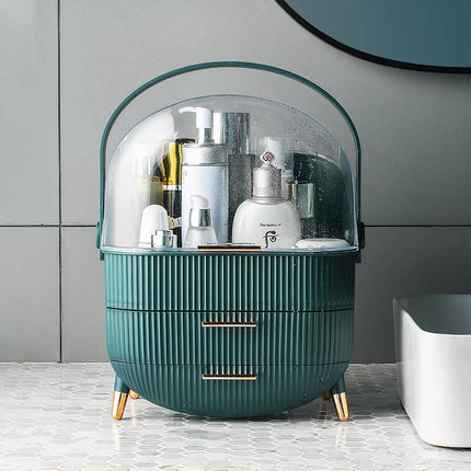 Organizador De Maquillaje Grande Porta Cosmeticos Con Asa