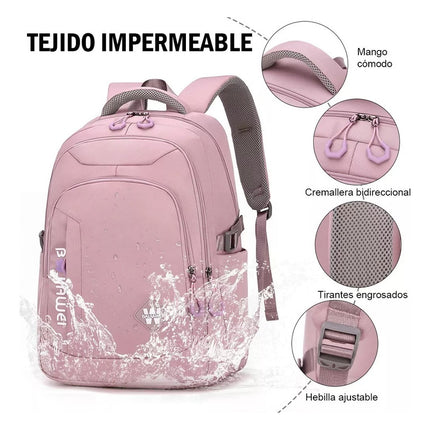 Mochila Antirrobo Escolar Viaje Trabajo Unisex Impermeable