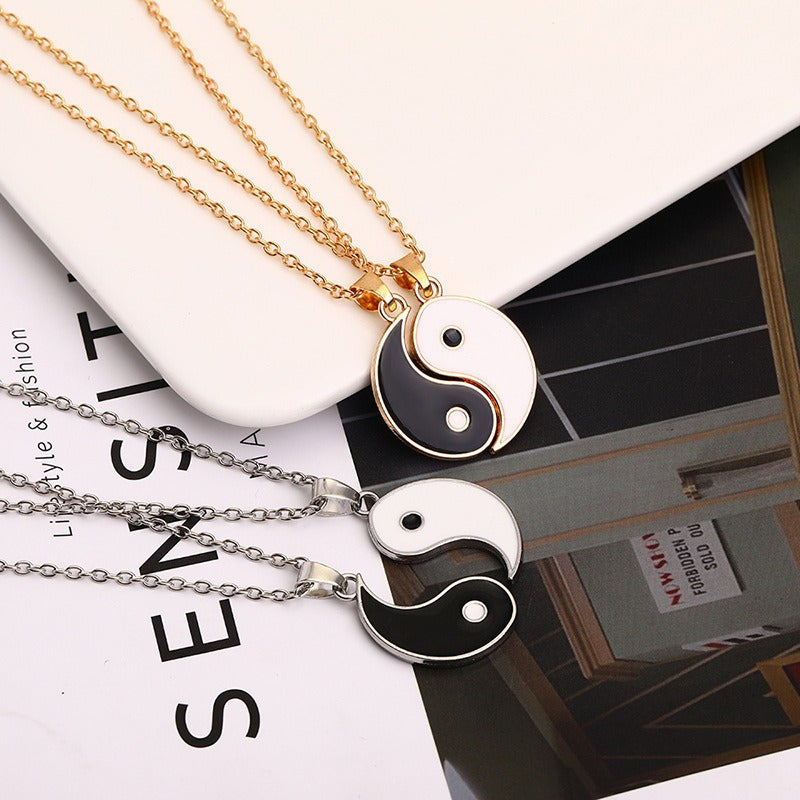 Collar Colgante Diseño Yin Yang Para Compartir