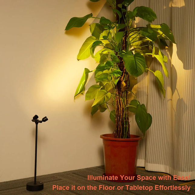 Lampara De Mesa Usb Inalambrica Usb Doble Rotativa