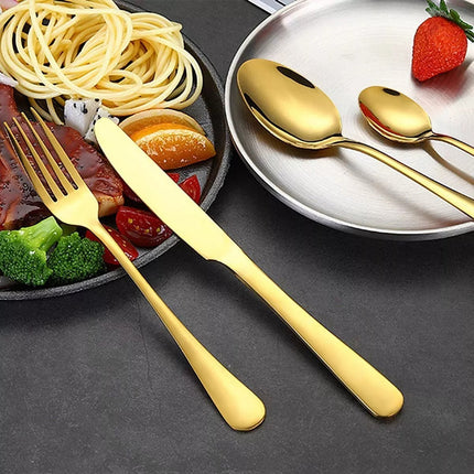 Juego Set De Cubiertos 24 Piezas Finos Acero Inoxidable