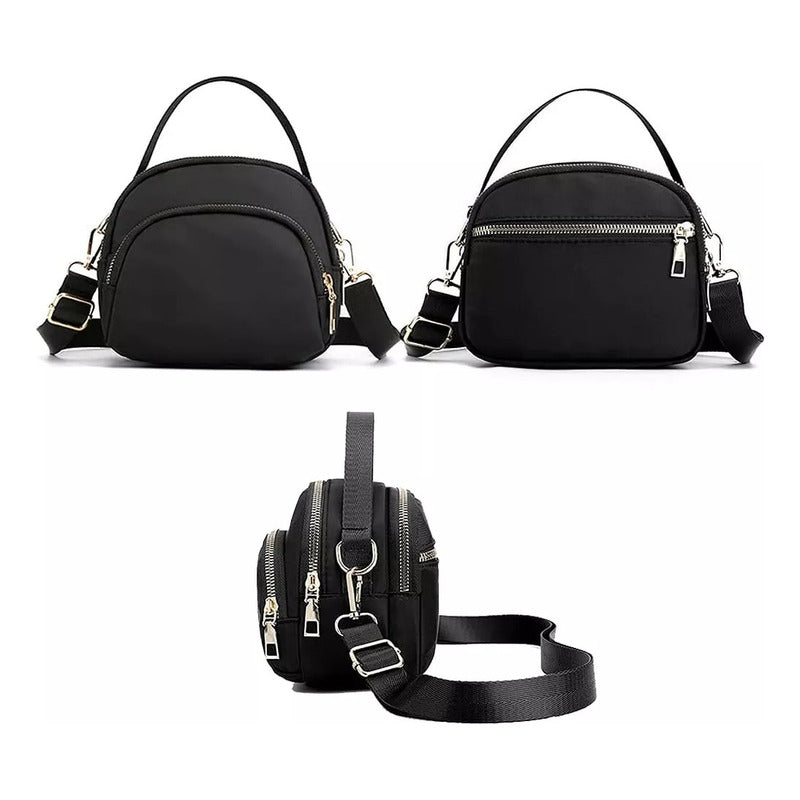Bandolera Bolso Crossbody Doble Repartición Para Mujer