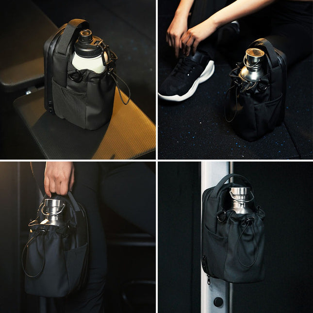 Bolso Con Soporte Magnetico Para Gimnasio Porta Botella
