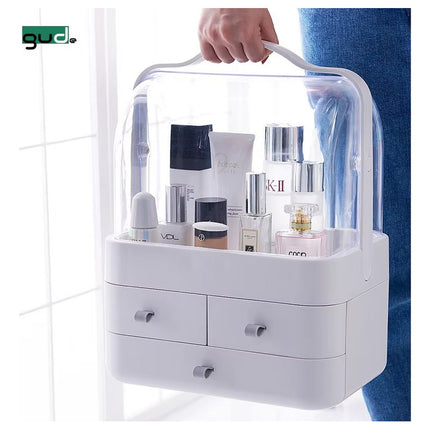 Organizador De Maquillaje Cosmeticos Con 3 Cajones Cuadrado