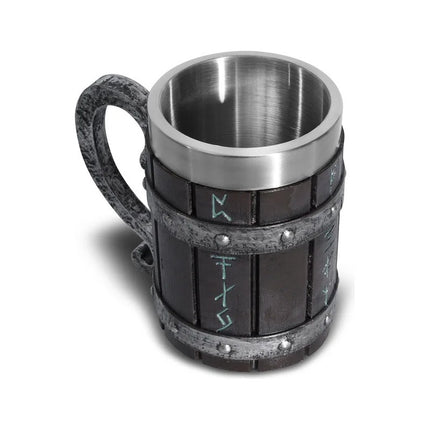 Jarra Nordica Vikinga Barril Medieval Cerveza Café Té