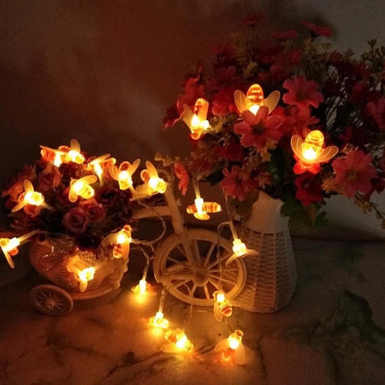 Guirnalda Luciérnagas Tira De Luces Led De Abejas 3mts 20led Cálido