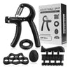 Set Hand Grip Ejercitador Manos Dedos Y Antebrazo 10-60 Kg