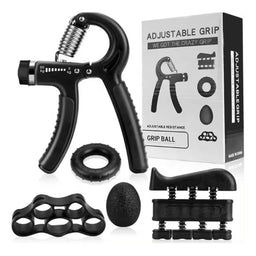 Set Hand Grip Ejercitador Manos Dedos Y Antebrazo 10-60 Kg