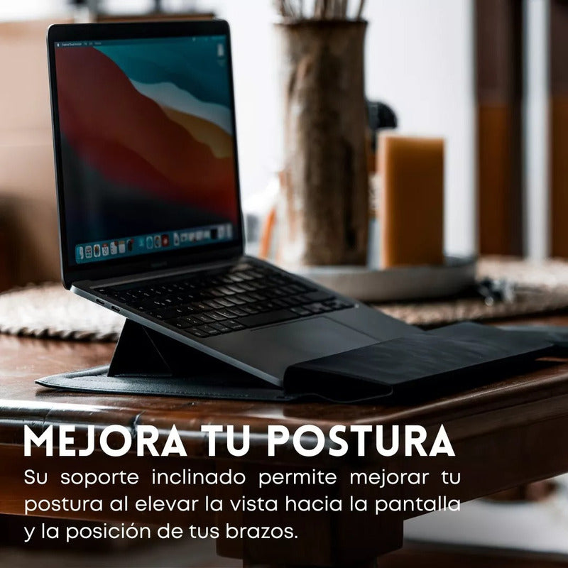 Funda Para Notebooks Con Plataforma Soporte 13 Y 15 Pulgadas