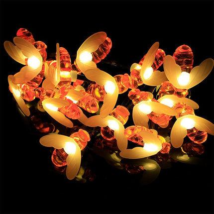 Guirnalda Luciérnagas Tira De Luces Led De Abejas 3mts 20led Cálido