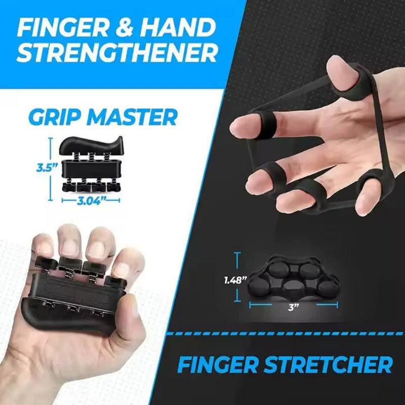 Set Hand Grip Ejercitador Manos Dedos Y Antebrazo 10-60 Kg
