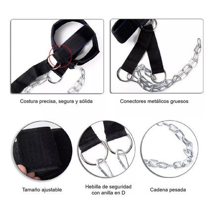 Ejercitador De Cuello Cabezal Arnes Neck Harness Gym Boxeo