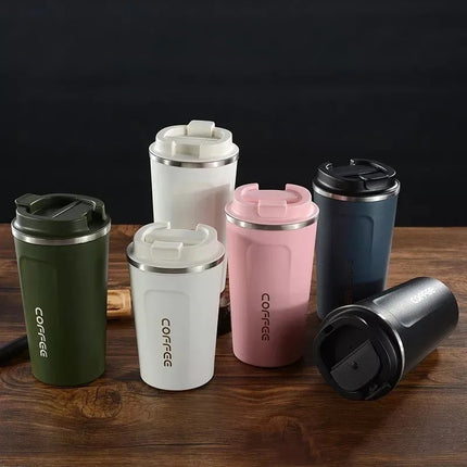 Vaso Taza Termico Mug 500ml Con Tapa Varios Colores Calidad