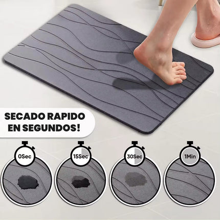 Alfombra Rígida De Secado Rapido De Baño Piedra De Diatomita