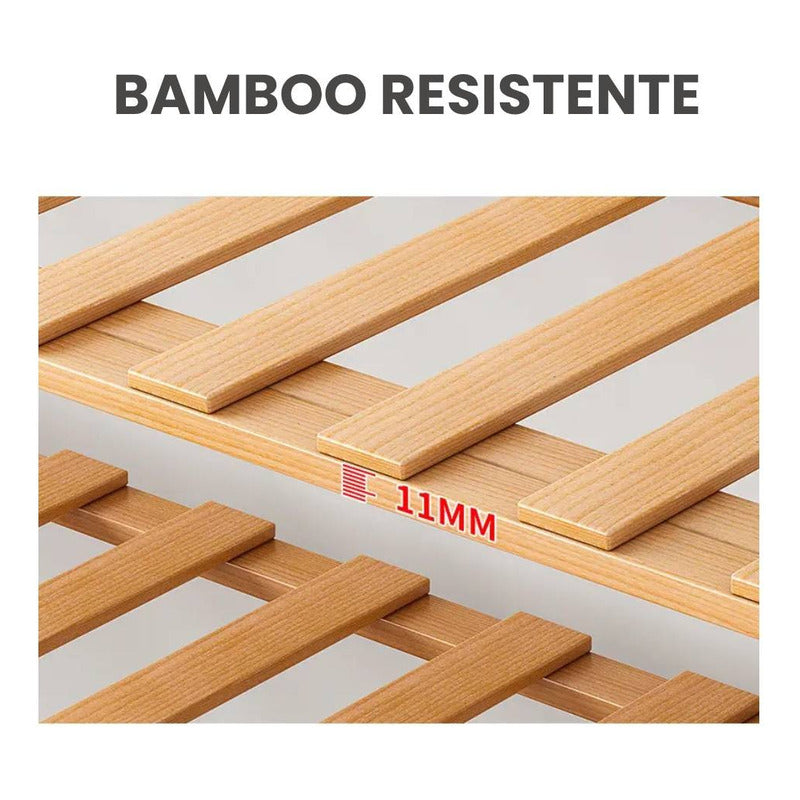 Zapatera Organizador De Zapatos Plegable De Bambú 6 Niveles