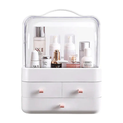 Organizador De Maquillaje Cosmeticos Con 3 Cajones Cuadrado