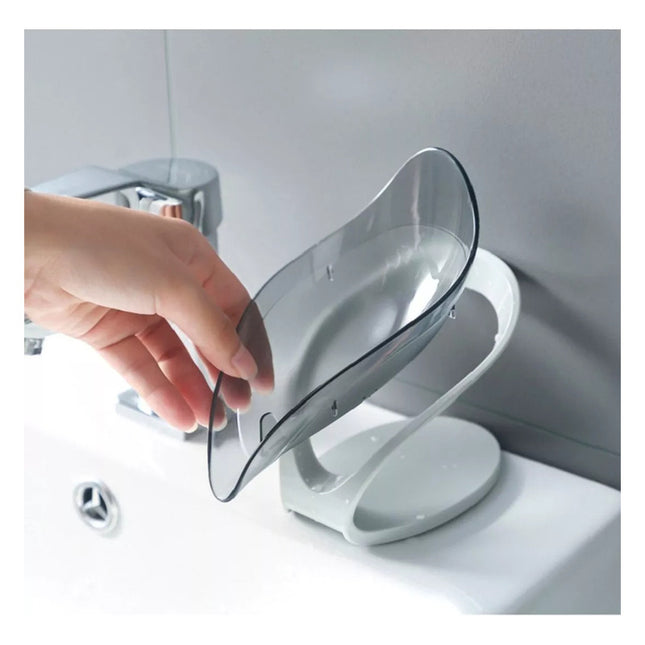 Jabonera Moderna Para Baño Con Soporte Y Drenaje Decoración