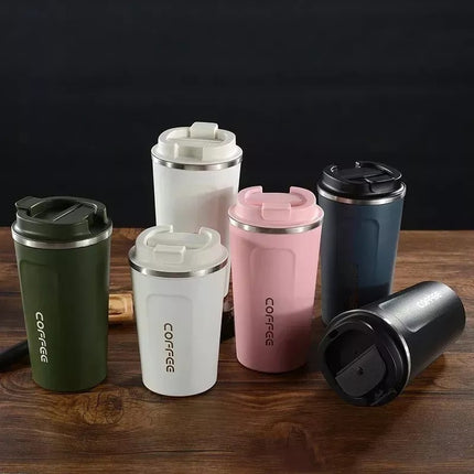 Vaso Taza Termico Mug 500ml Con Tapa Varios Colores Calidad