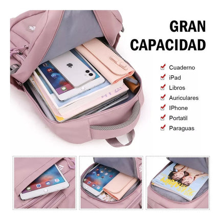 Mochila Antirrobo Escolar Viaje Trabajo Unisex Impermeable