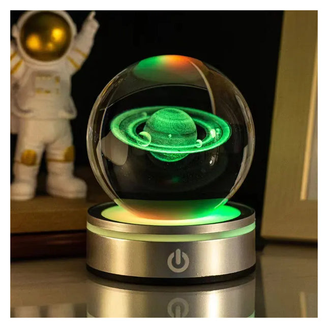 Lampara Bola De Cristal Veladora Multicolor Diseños Varios