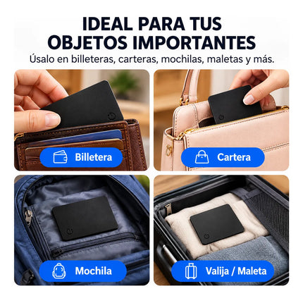 Tarjeta Localizadora Gps Rastreo Airtag Para iPhone Android Negro