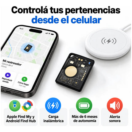 Localizador De Objetos Smart Tag Rastreador Tag Para iPhone Negro