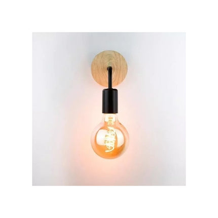 Pack X 2 Aplique De Pared Nordico Vintage Metal Madera
