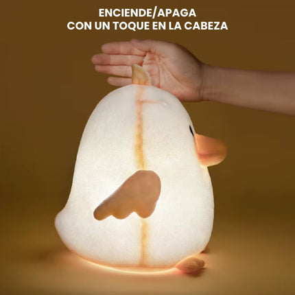 Lampara Peluche Infantil De Pato Recargable Usb Para Niños