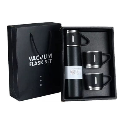 Set Termo 500ml Y 3 Mini Tazas Vaso Termico Calidad