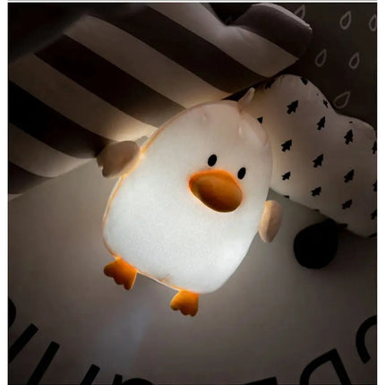 Lampara Peluche Infantil De Pato Recargable Usb Para Niños
