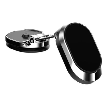 Soporte Para Auto Celular Magnético Adhesivo Plegable Negro Y Plateado