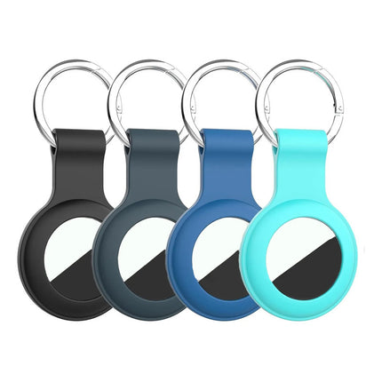 Llavero Funda Protectora De Silicona Porta Airtag Azul