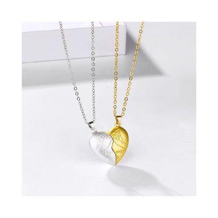 Collar Colgante De Corazón Para Compartir Con Pareja O Amigo