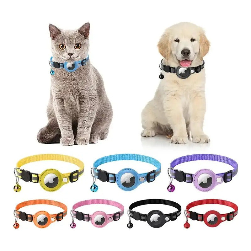 Collar Porta Airtag Para Gatos Con Cascabel Air Tag Case