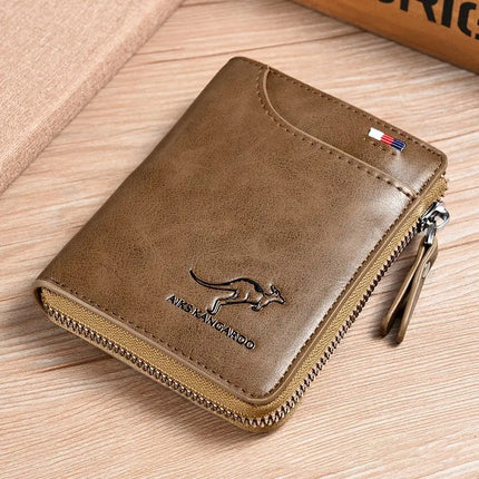 Billetera Cartera De Cuero Para Hombre Antirrobo Rfid