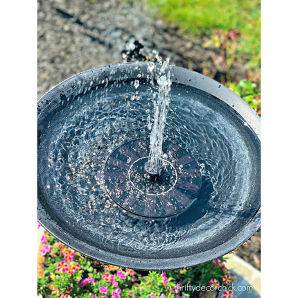 Fuente Flotante Recargable Con Panel Solar Jardin Exterior
