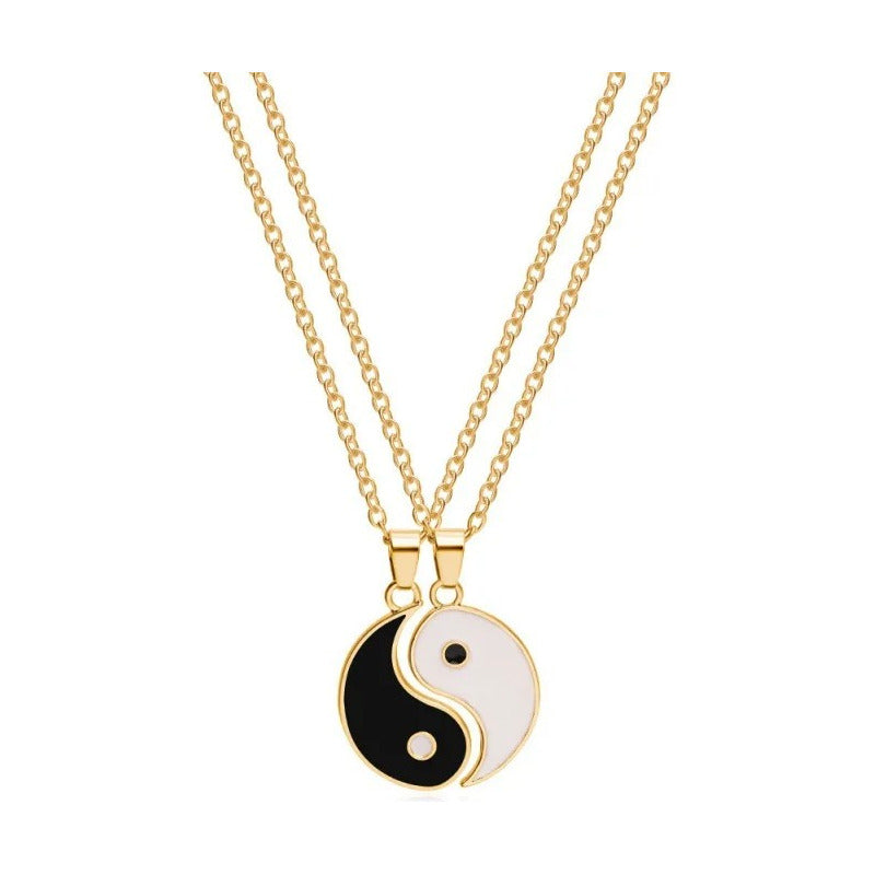 Collar Colgante Diseño Yin Yang Para Compartir