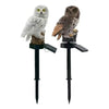 Pack X2 Buho Led Estaca Jardin Recargable Panel Solar