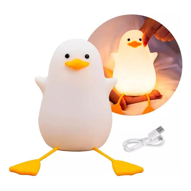 Lampara Veladora Estilo Pato De Goma Recargable Usb