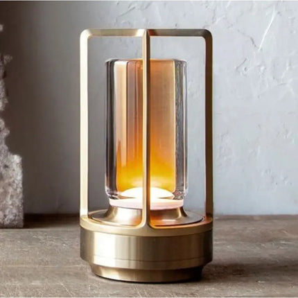 Lampara De Mesa Usb Portatil Recargable Inálambrica De Farol