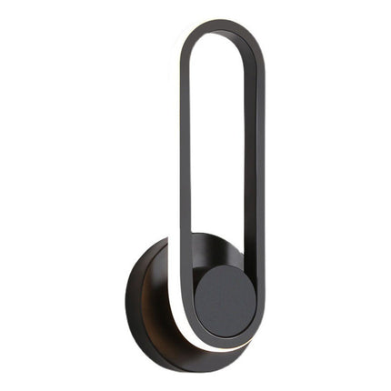 Aplique Led Interior Dormitorio Calida Giratoria 330° Negro